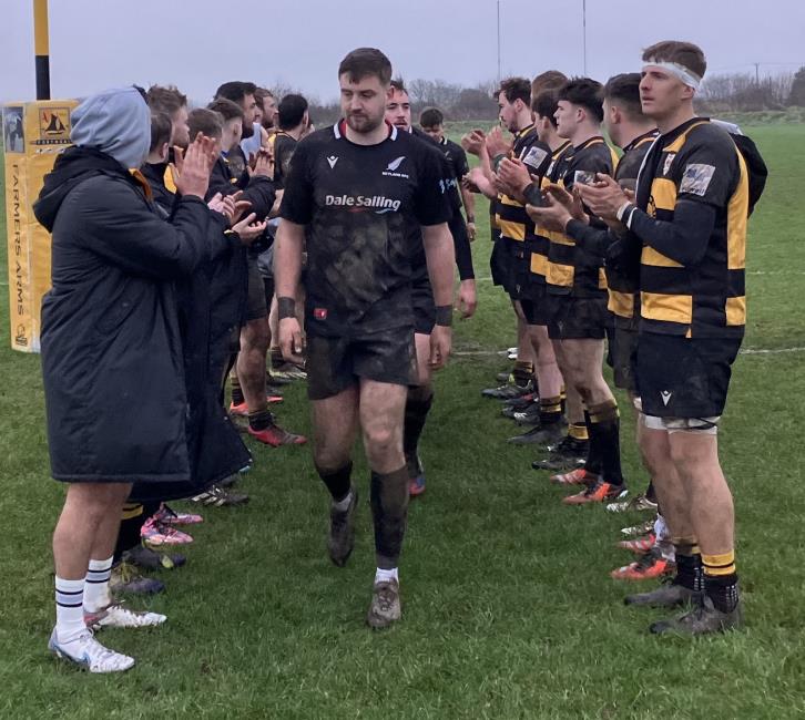 St Davids clap off Neyland skipper George Williams and his team